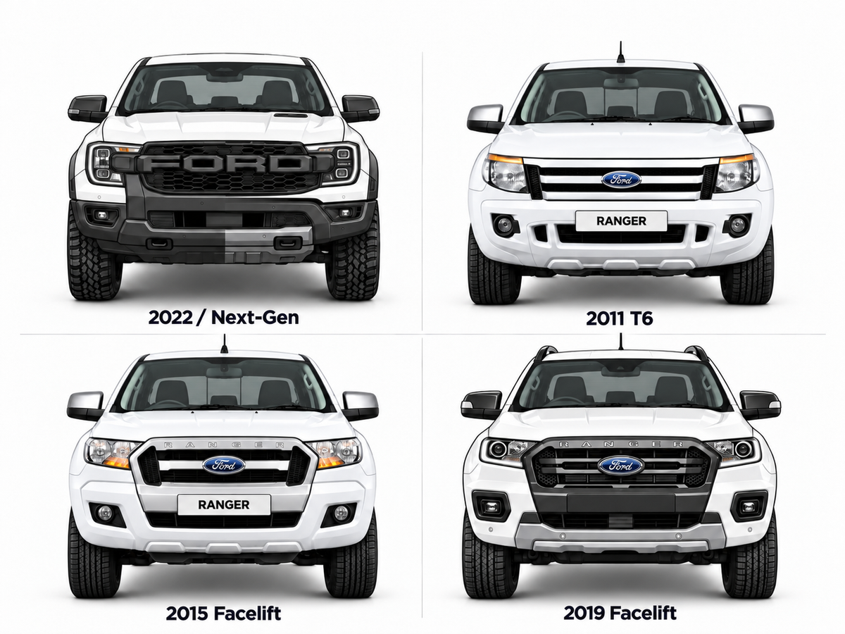 Ford Ranger T6, T7, T8 and T9 Next-Gen generations compared – which Ford Ranger do I have?