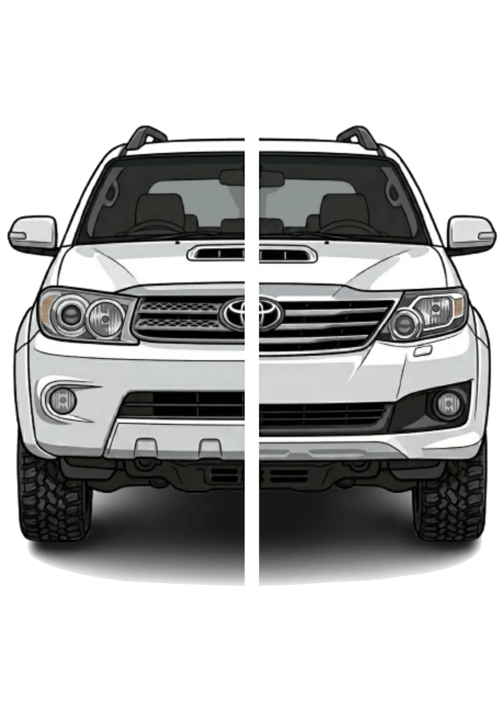 Fortuner D4D 2006-2015 4 Piece Set