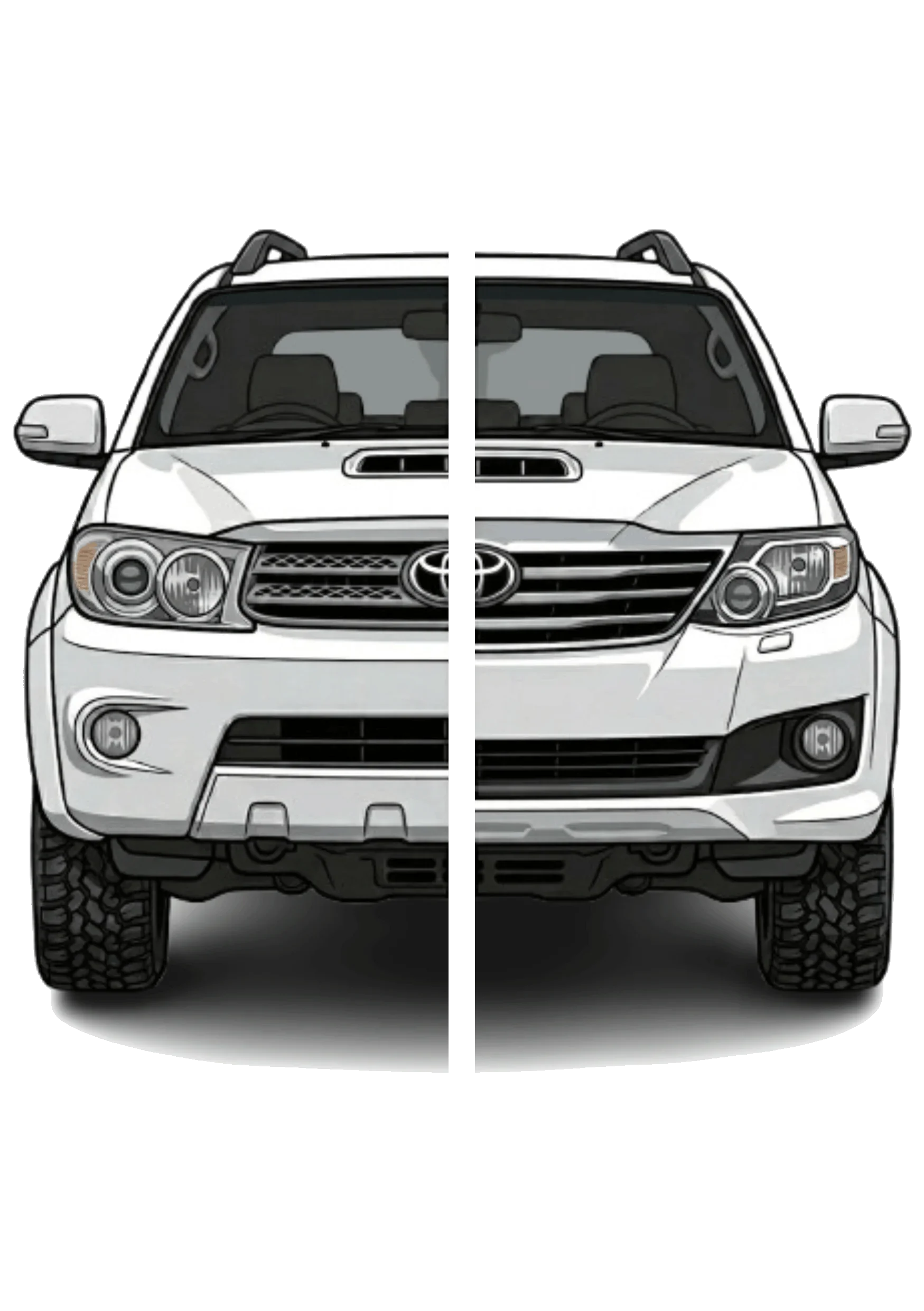 Fortuner D4D 2006-2015 4 Piece Set
