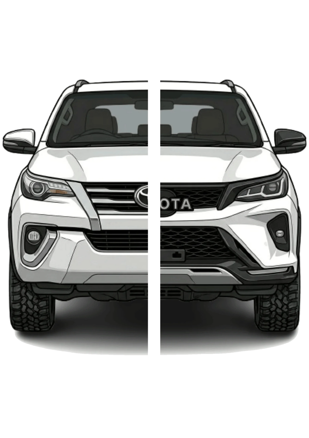 Fortuner GD6  (2016-2026)  5D Mat - 4 pcs