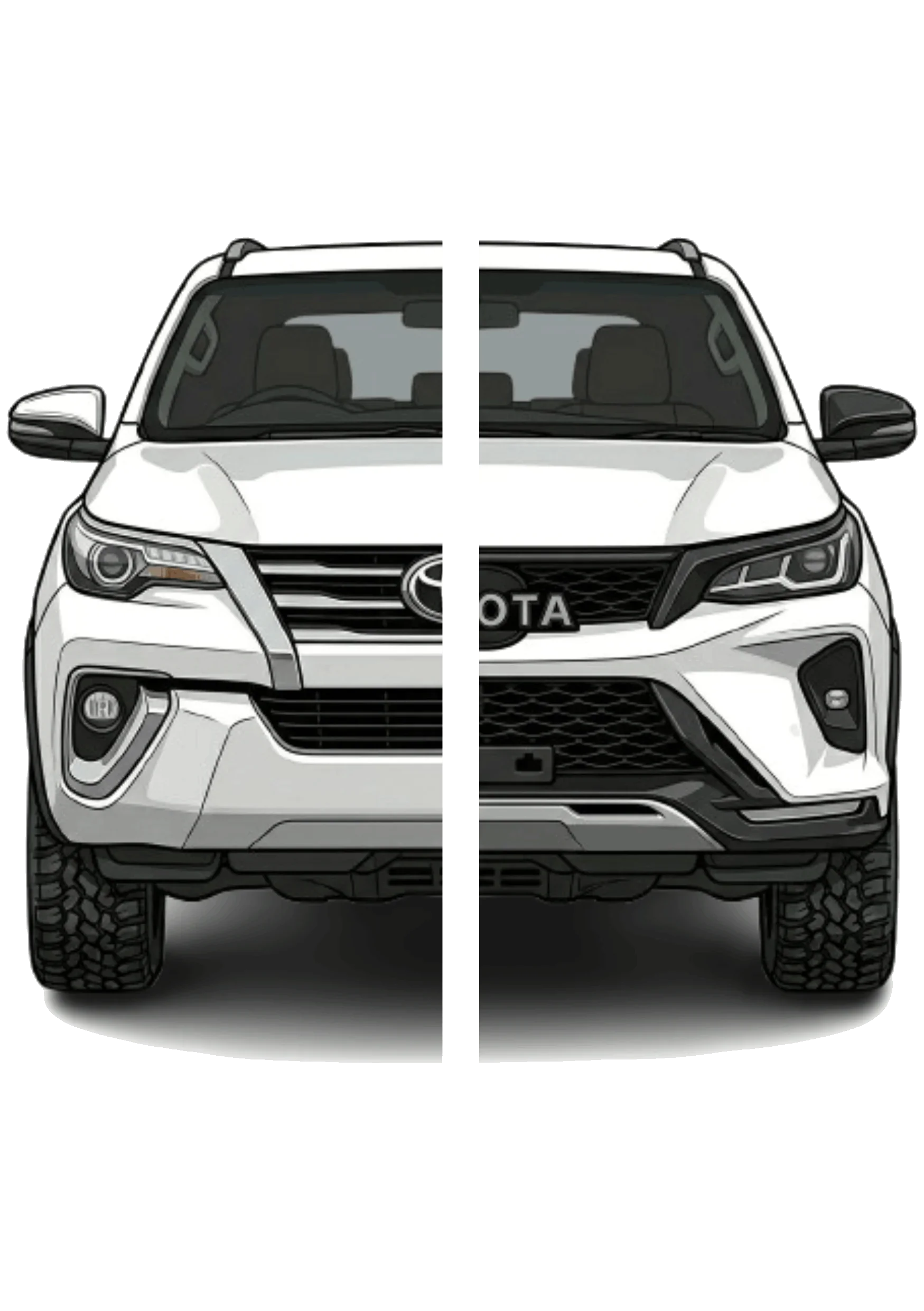 Fortuner GD6  (2016-2026)  5D Mat - 4 pcs