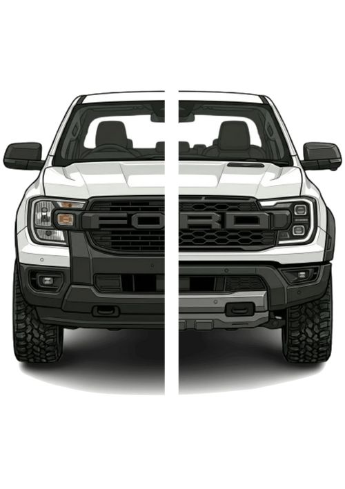 Ford Ranger T7 (T6.2)  (2022-2026)  5D Mat - 3 pcs