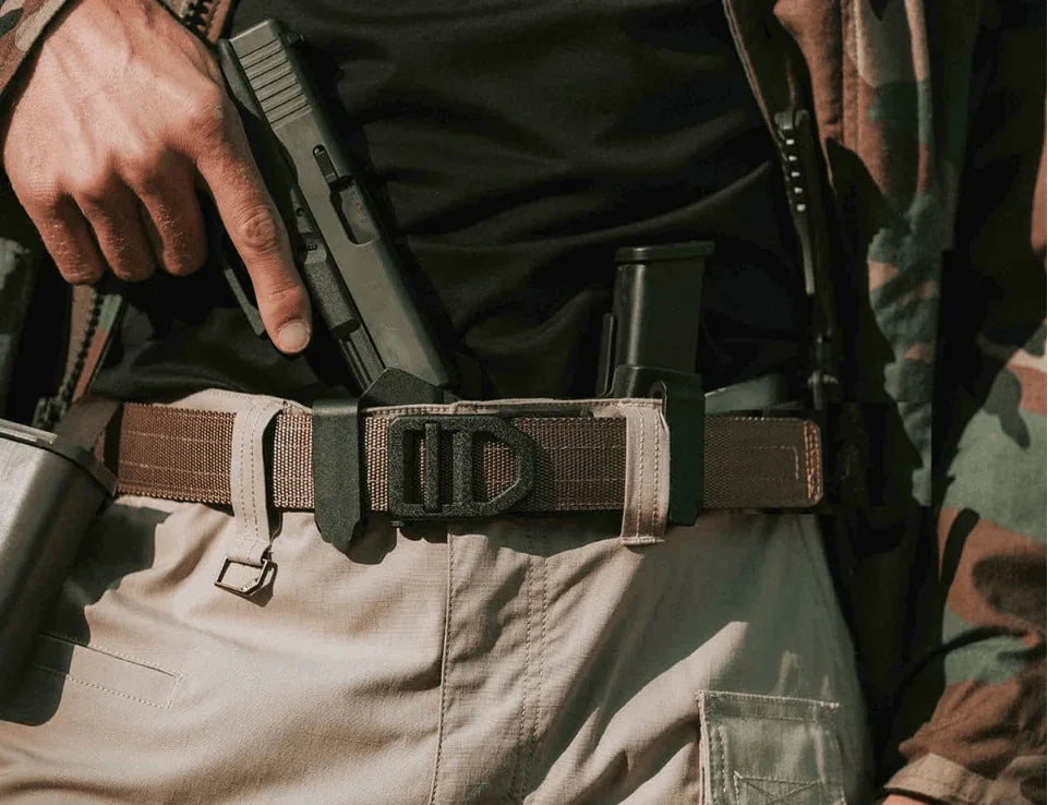Reinforced Ratchet Rail System Tactical EDC Belt