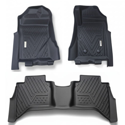 Ford Ranger T9 Next-Gen Double Cab (2022 onwards) 5D floor mats, 3-piece set – Rugged Road Accessories