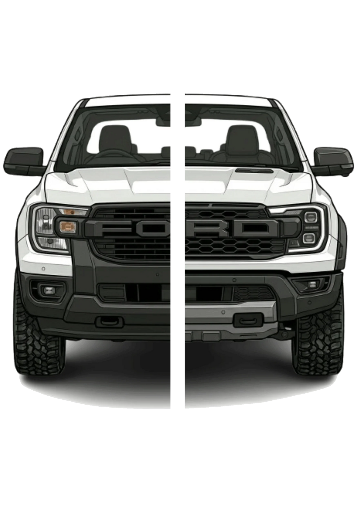 Ford Ranger T9 Next-Gen Double Cab 5D floor mats – view 2