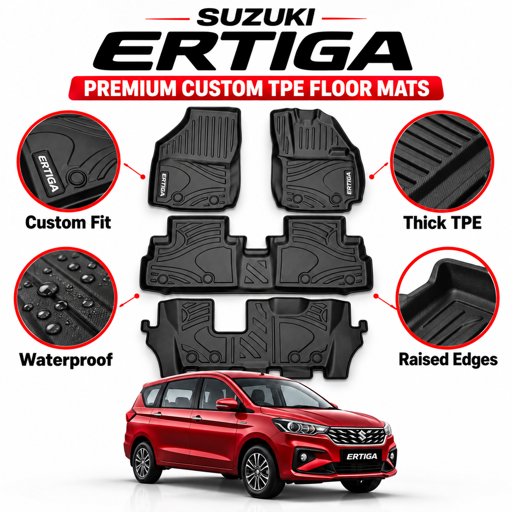Suzuki Ertiga and Toyota Rumion (2019-2026) 7-seater floor mats – view 8