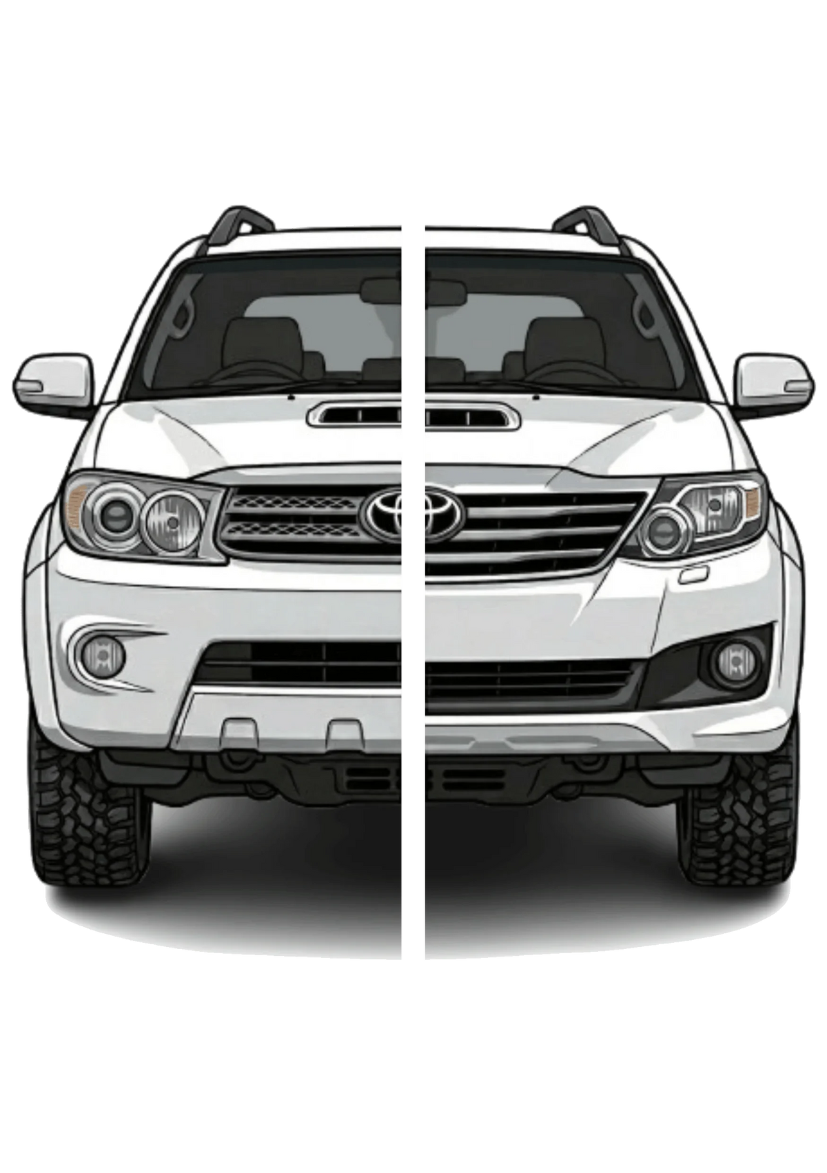 Toyota Fortuner D4D (2006-2015) floor mats, 4-piece set – view 2