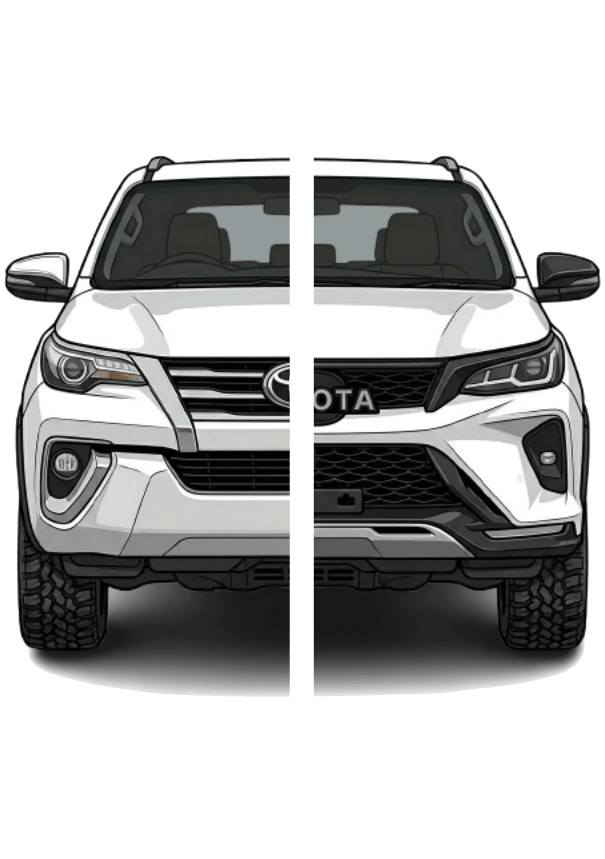 Toyota Fortuner GD6 (2016-2026) 5D floor mats, 4-piece set – view 2