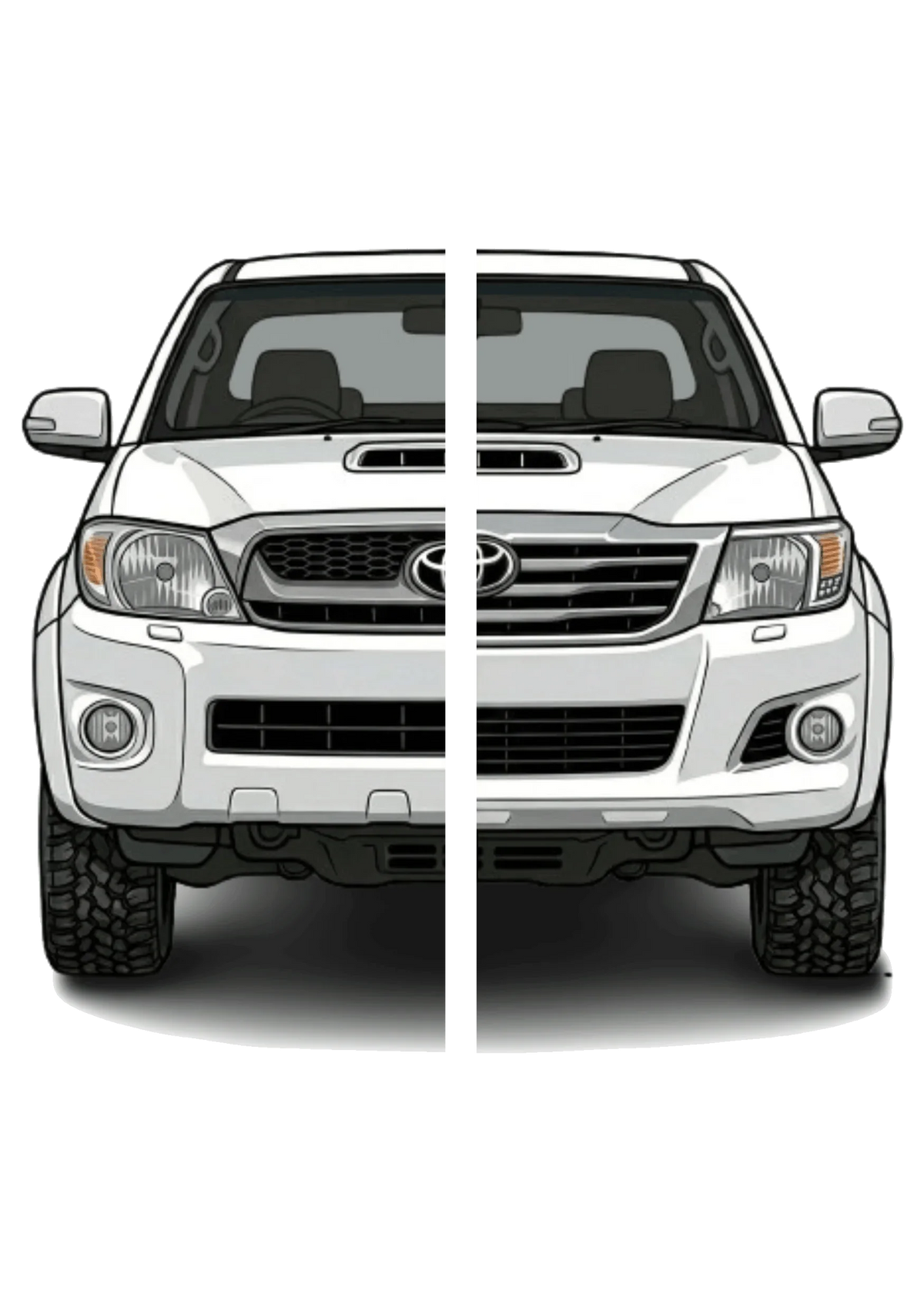 Toyota Hilux D4D Double Cab (2011-2015) 3D floor mats, 3-piece set – Rugged Road Accessories