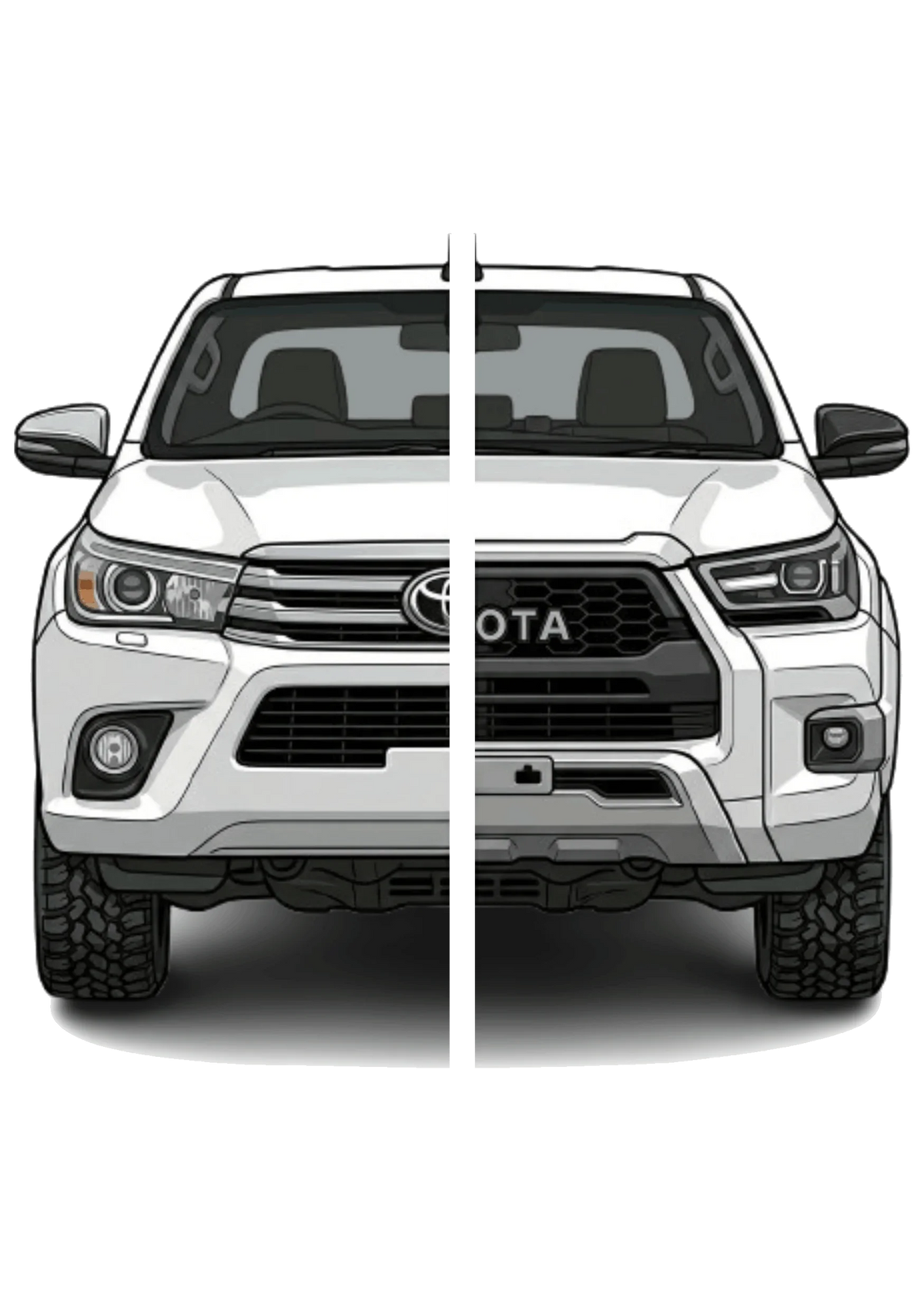 Toyota Hilux GD6 Double Cab (2016-2026) 4D floor mats – view 2